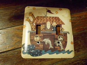 Noah's Arc Doppelschalterplatte Abdeckung, EUC - Bild 1 von 1