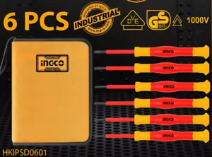 Ingco Tools Original 6PCS Insulated Precision Screwdriver Screw Driver Set HKIPS - Picture 1 of 2