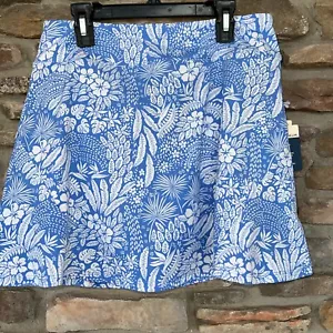 TOMMY BAHAMA ACTIVE Floral Print Golf Tennis Knit Skort XL L Blue White NWT - Picture 1 of 3