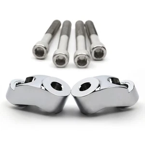Front Turn Signal Relocation Kit For Harley 39mm 49mm Forks Sportster Dyna FXDB - Picture 1 of 11