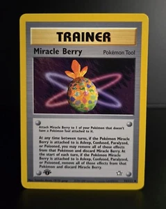 Pokémon TCG - MIRACLE BERRY - 1ST EDITION - 94/111 - NEO GENESIS (2000) - NM+ - Picture 1 of 1