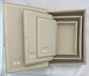 Set 3 Nesting Faux Book Fabric Covered Storage Box Morgan Yamada Art in Motion - Picture 1 of 10
