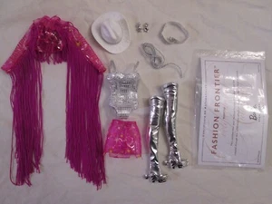 Barbie Fashion Frontier Mattel Signature Doll Outfit Space Western Silver Pink - Picture 1 of 13