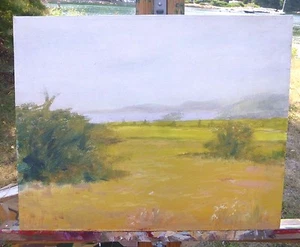 Pintura al óleo original del condado de California Sonoma escena costera arte impresionista - Imagen 1 de 5