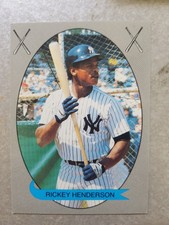 Rickey Henderson Oakland A's New York Yankees Pacific Cards & Comics #7