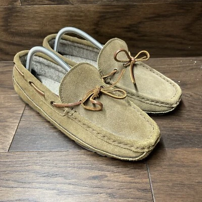 Florsheim 舒适脚趾拖鞋男式鞋 8 码棕色舒适休闲 — 第 1/4 张图片