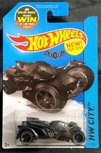 HOTWHEELS Diecast 1:64 BATMAN Series 2015 - Arkham Knight Batmobile CFG82 - Picture 1 of 2