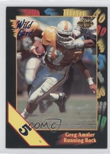 1991 Wild Card Draft 5 Stripe Greg Amsler #16