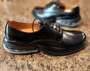 Jiniwu Vanguard Men's Black Leather Derby Shoes Size EU40 / US10 NWOB - Picture 1 of 9