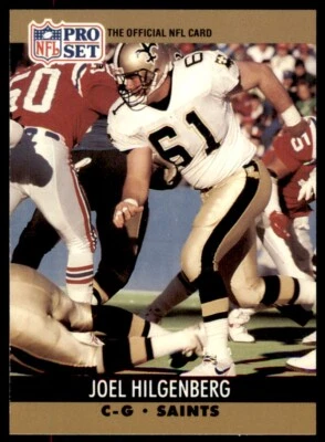 1990 Pro Set Joel Hilgenberg Rookie New Orleans Saints #588 - Image 1 of 2