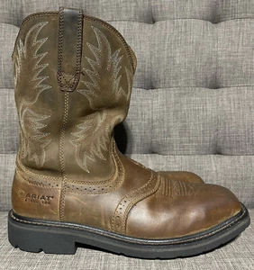 Botas de trabajo ARIAT Sierra Western para hombre 10D corteza punta de acero 10010134 - Imagen 1 de 15