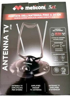 Antenna Per Interni Amplificata Meliconi AT38 - Immagine 1 di 2