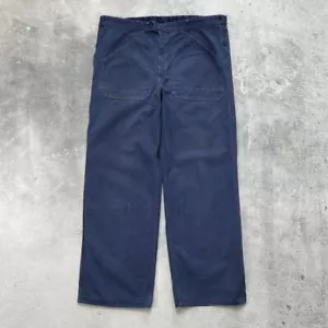 Pantalones Sanfor alemanes de trabajo vintage años 80 azul desteñido talla 52 - Imagen 1 de 24