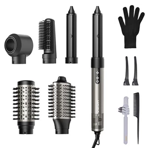 MCURO HB800 Multi-Haarstyler 6-in-1 Warmluftbürste Haartrockner mit Lockenstab - Bild 1 von 10