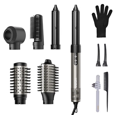MCURO HB800 Multi-Haarstyler 6-in-1 Warmluftbürste Haartrockner mit Lockenstab