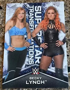2020 TOPPS WWE WOMEN'S DIV. BECKY LYNCH "THE MAN""SUPERSTAR TRANSFORMATIONS" HOT - Picture 1 of 2