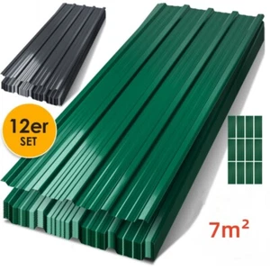 12x Profilblech Trapezblech Blech Metall Dachblech Stahlblech Dach Platten 7m² - Bild 1 von 20