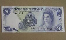 Cayman Islands $1 Dollar Banknote 1974 QEII & Coral Fish Banknote, P-5f VF