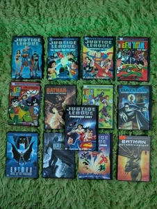 DC Universe Animated 113DVD Lot Mix Batman Superman Justice League Discs In VGUC - Imagen 1 de 16