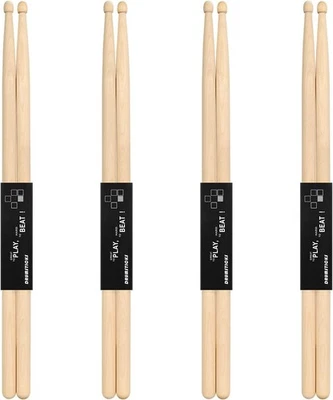 4 pares de baquetas 5A baquetas madera de arce banda de música jazz rock NUEVO Foto 1 de 4