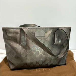 Authentische GUCCI Guccisima irisierende Beuteltasche Schultertasche mit Zertifikat und Staubwedel - Bild 1 von 15