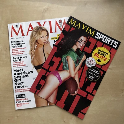 Maxim Magazine January February 2013 Katrina Bowden 30 Rock + Maxim Sports Bonus - Image 1 of 4