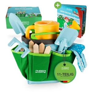 PHIBER-SPORTS Kinder Gartenwerkzeug Set (11 Teile) mit Kindergartenbuch - Bild 1 von 7