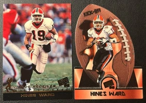 Hines Ward 1998 Press Pass Rookie RC’s Pittsburgh Steelers (lote de 2 tarjetas) como nuevo - Imagen 1 de 2