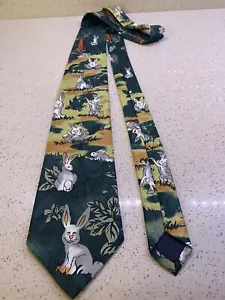 Florence Neck Wear Rabbit Bunny Tie 100% Polyester Pre Owned - Picture 1 of 6