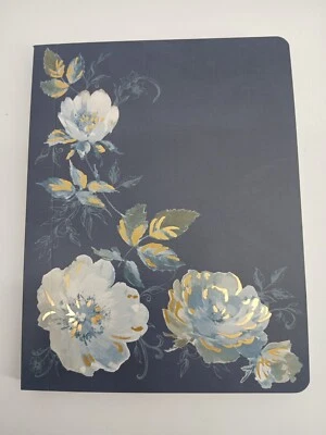 Punch Studio Gold Embellished Blue White Flower Lined Writing Journal - Image 1 of 4