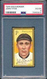 1911 T205 Piedmont: JOHN TITUS Philadelphia Phillies  Clean & Centered ~ PSA 4
