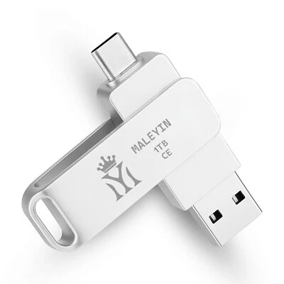 Chiavetta USB Maleyin 2in1 USB-C USB-A 3.0 memoria 32 256 512 GB - Image 1 of 4