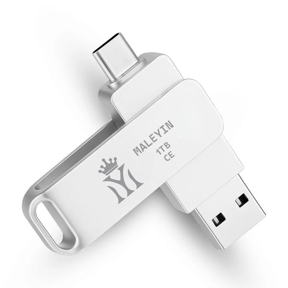 Chiavetta USB Maleyin 2in1 USB-C USB-A 3.0 memoria 32 256 512 GB - Image 1 of 4