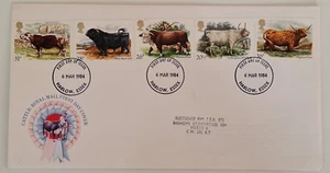 GB QEII Cattle Breeds FDC, 1984 to Northgate End T.S.O. 077 (800774) - Picture 1 of 1
