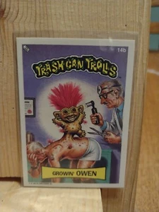 1992 Topps Trash Can Trolls Growhin' Owen #14b. BOXTCT - Imagen 1 de 2