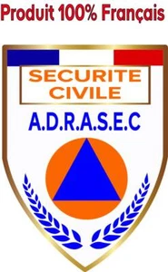 Autocollant ADRASEC Stickers SECURITE CIVILE , écusson pare-brise voiture  - Imagen 1 de 2
