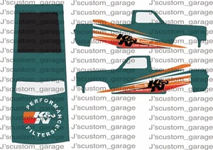 Calcomanía personalizada para tobogán acuático K&N 83 Silverado 1/64 para Hot Wheels - Imagen 1 de 1