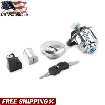 Lock Set Ignition Switch Fuel Gas Cap for Honda Rebel 250 CMX250 1985-2015 VT600 - Изображение 1 из 4
