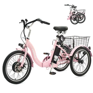 VIRIBUS 20" 350W Motor Folding Electric Tricycle for Adults UL Certified Battery - Picture 1 of 15