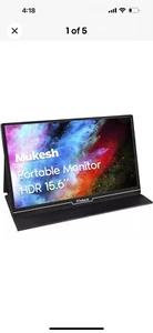 Portable Gaming Monitor 15.6 Inch IPS USB C Monitor for Raspberry Pi, 1920 x... - Picture 1 of 7