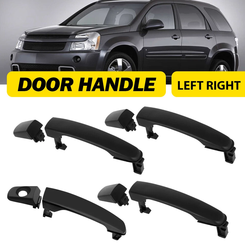 4X Maçaneta Externa Frente Traseira Motorista Passageiro Para 2005-09 Chevy Equinox T - Imagem 1 de 4