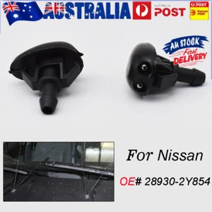 X2 For Nissan Navara D22 D40 1998-2014 2015 Windscreen Spray Washer Jet Nozzle - Picture 1 of 4