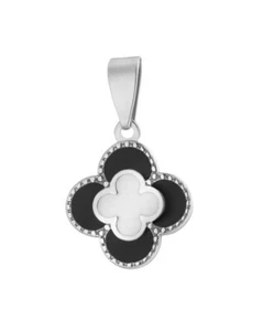 El Colgante Es Nuevo. Plata 925 Con Esmalte. "Trébol" Sin Cadena - Imagen 1 de 4