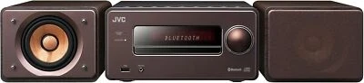 JVC Compact Audio System WOOD CONE EX-S55-T USB CD Player Bluetooth 100V NEW - Image 1 of 4
