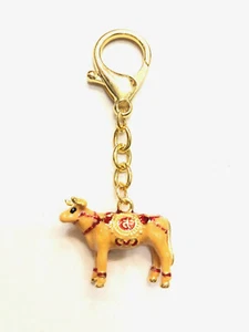 2022 Feng Shui Sacred Resource Cow Amulet Keychain Talisman - Picture 1 of 1
