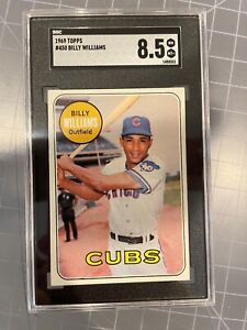 1969 TOPPS #450 BILLY WILLIAMS CHICAGO CUBS BASEBALL ROOKIE CARD SGC 8.5 NM/MT+