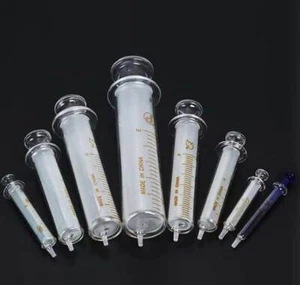 Inyector de laboratorio reutilizable muestreador jeringas de vidrio de 1 ml - 100 ml con punta de bloqueo Luer - Imagen 1 de 16