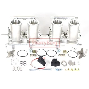 40mm IDF 40IDF Dual Throttle Bodies Fuel Rail TPS Rep For Weber Dellorto Empi - Picture 1 of 24