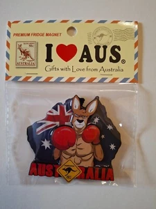 Australia Map Kangaroo Roadsign Souvenir Magnet. Design NEW Great Novelty Gift - Picture 1 of 1