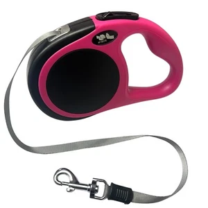 Retractable Dog Leash 5M/16FT (BLACK/PINK) - Picture 1 of 6